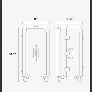 Jen Atkin cal pak trunk luggage Rose gold